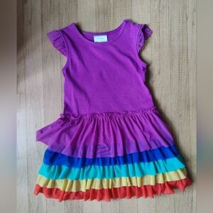 Hanna Andersson Rainbow Tulle Dress 110 / sz 5